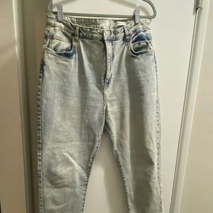 Cotton On Acid Wash High Rise 90s Denim Jeans